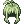 [Visual] Peruca com Rabo de Cavalo (Verde)